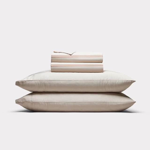 Bamboo Sheet Set - Baja Stripe in Maple - King
