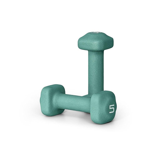 Tone Fitness Neoprene Dumbbell Weight Pairs with Anti-Roll Square Head | Multiple Options