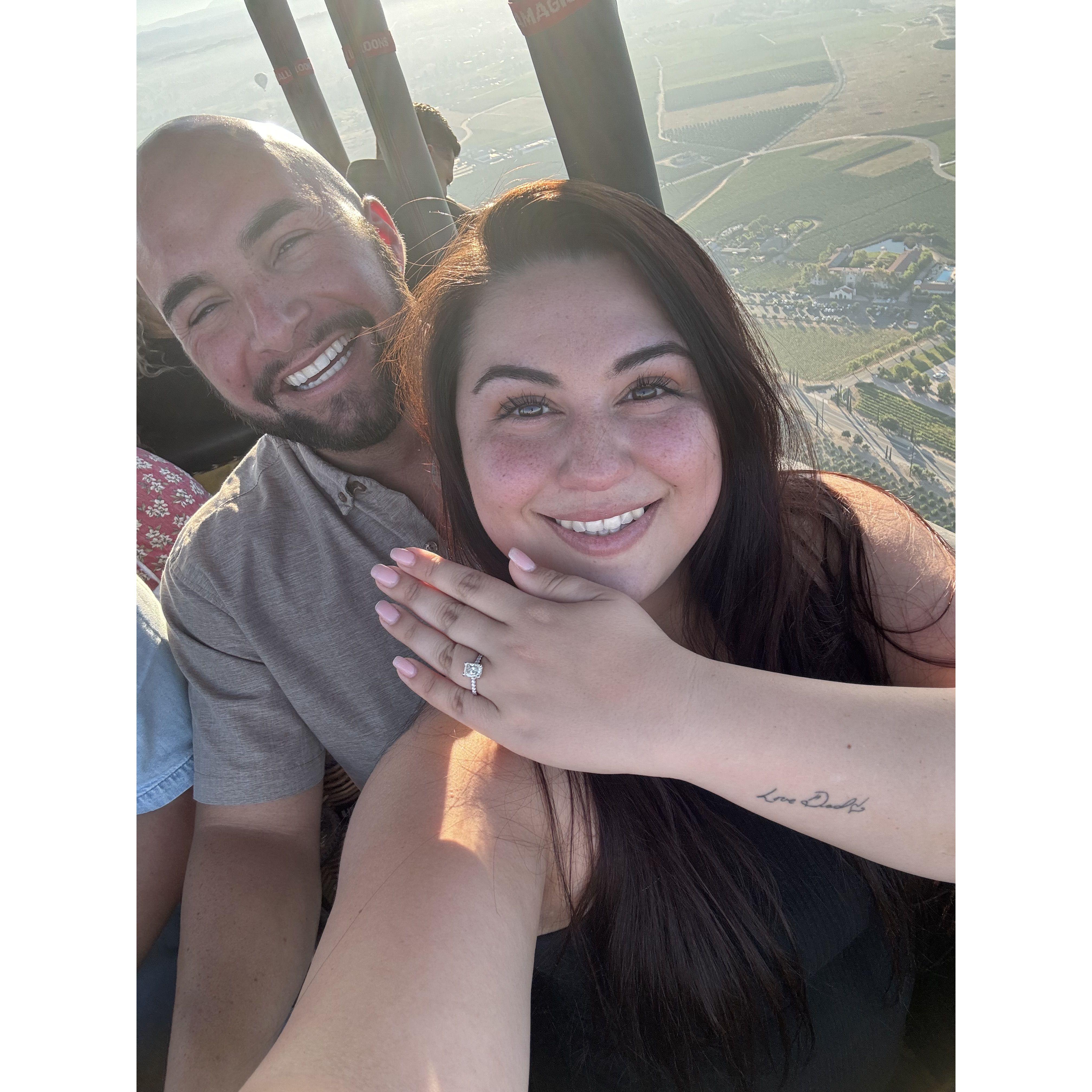 Happy tears!! The day Michael asked the most important question of his life and Jessica said YES!!