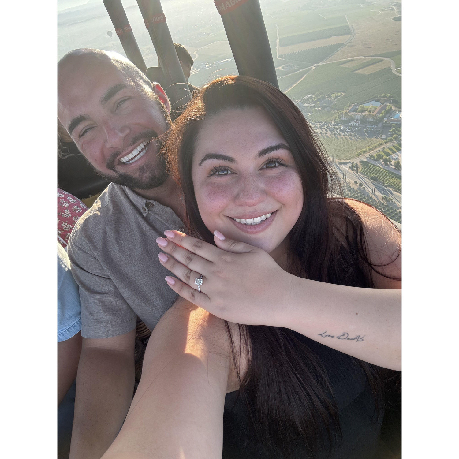 Happy tears!! The day Michael asked the most important question of his life and Jessica said YES!!