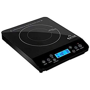 Duxtop LCD 1800-Watt Portable Induction Cooktop Countertop Burner Sensor Touch Stove 9610LS, 1800w Black