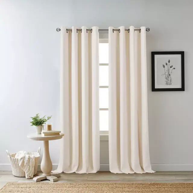 Bee & Willow™ Home Hadley 108-Inch Grommet 100% Blackout Window Panel in Ivory