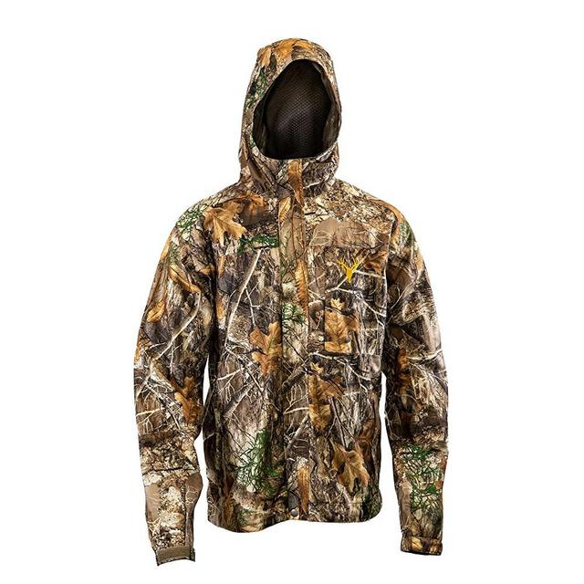 HOT SHOT Men’s Camo Rain Jacket - Breathable, Ultra-Light Mesh, Waterproof Outdoor Hunting Apparel