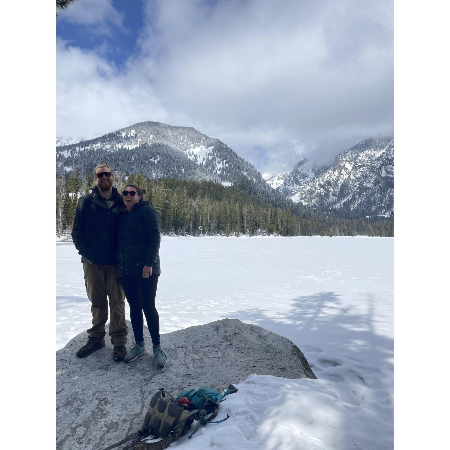 Visiting friends in the tetons