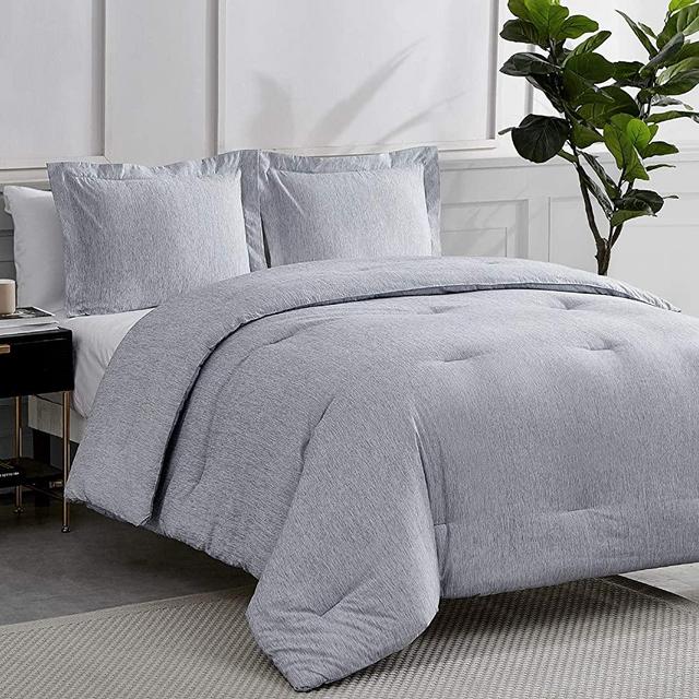 Bedsure King Comforter Sets, Bed Comforter King Set, Navy Comforter King Set, Cationic Dyeing King Comforter with Pillow Shams(King, 102x90 inches, 3 Pieces)
