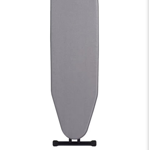 Jakeefud Deluxe Ironing Board with Heat Resistant Cover and Thicken Felt Pad, Heavy Sturdy Legs,Full Size Hanger Iron Board,Foldable (L-Grey)