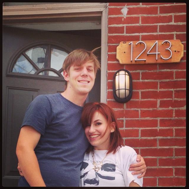 Upon moving into our first shared home.