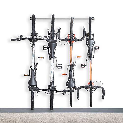 Monkey Bars Garage Bike Rack 2.0 - Stores 4 Bikes - Heavy Duty Garage Bike Storage