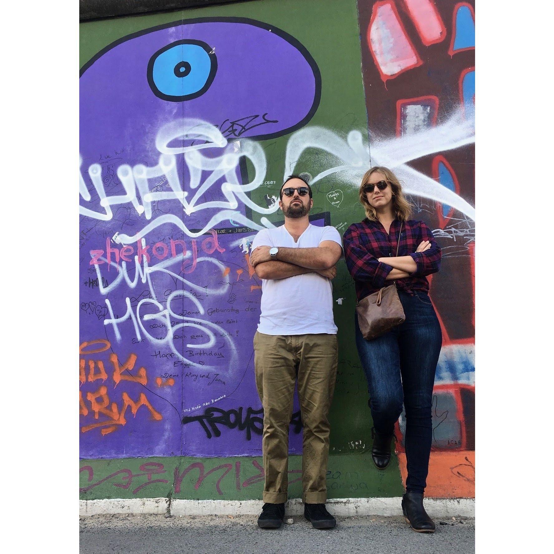 Our album cover photoshoot at the Berlin Wall. 2016