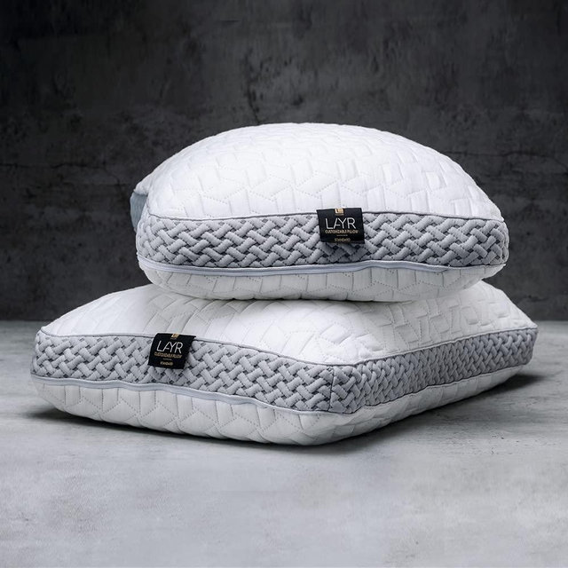 LUXOME LAYR Adjustable Firmness & Loft Pillow (2 Pack) - Completely Customizable - Memory Foam - Cooling Cover - King