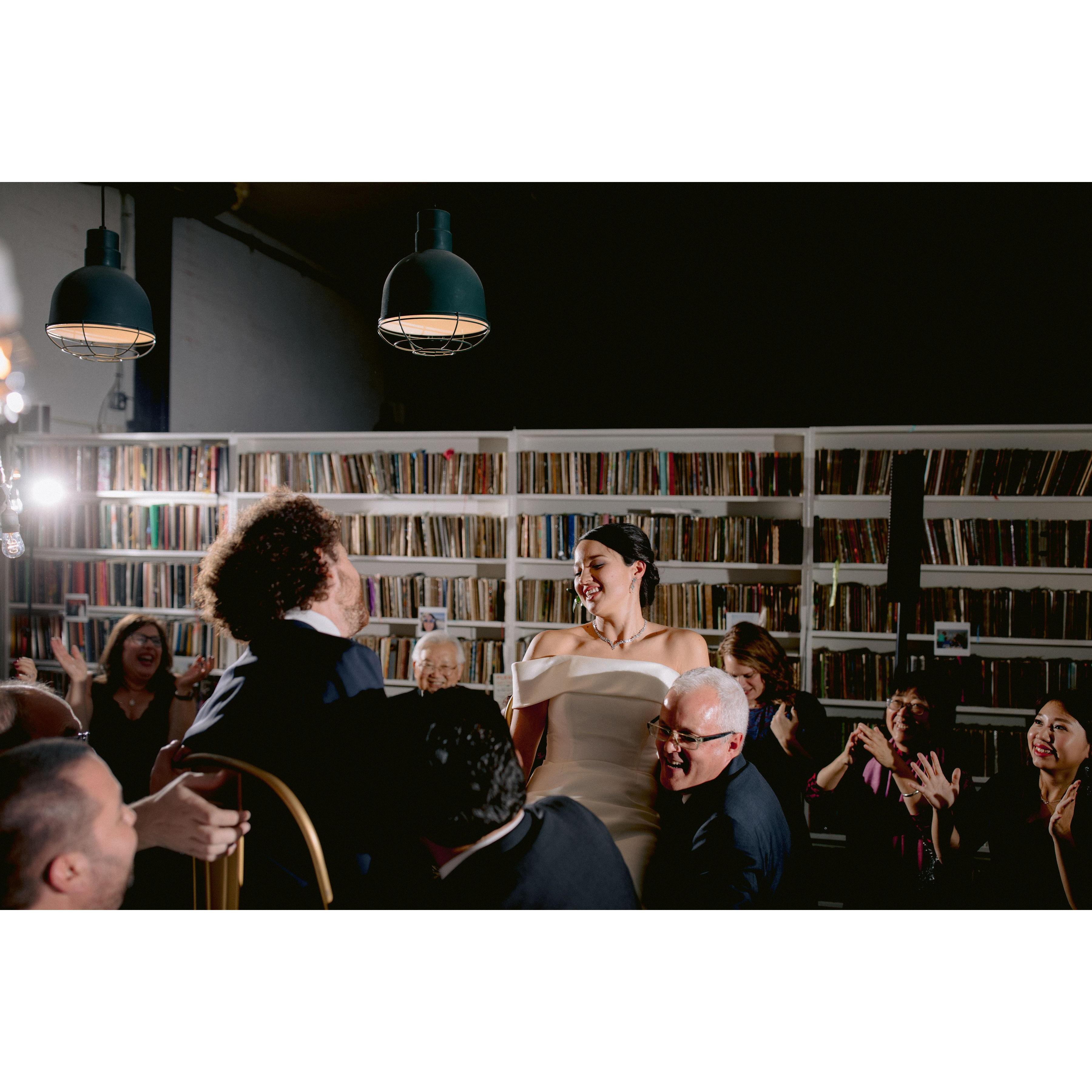 the Hora (chair dance).