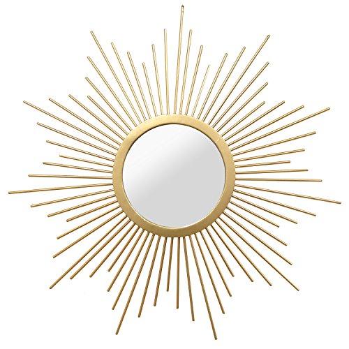 Stratton Home Decor SHD0144 Bella Wall Mirror, 20.00 W X 1.00 D X 20.00 H, Gold
