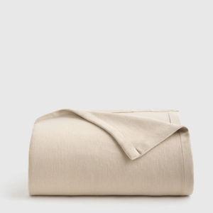 Cotton Bed Blanket in Sand/King