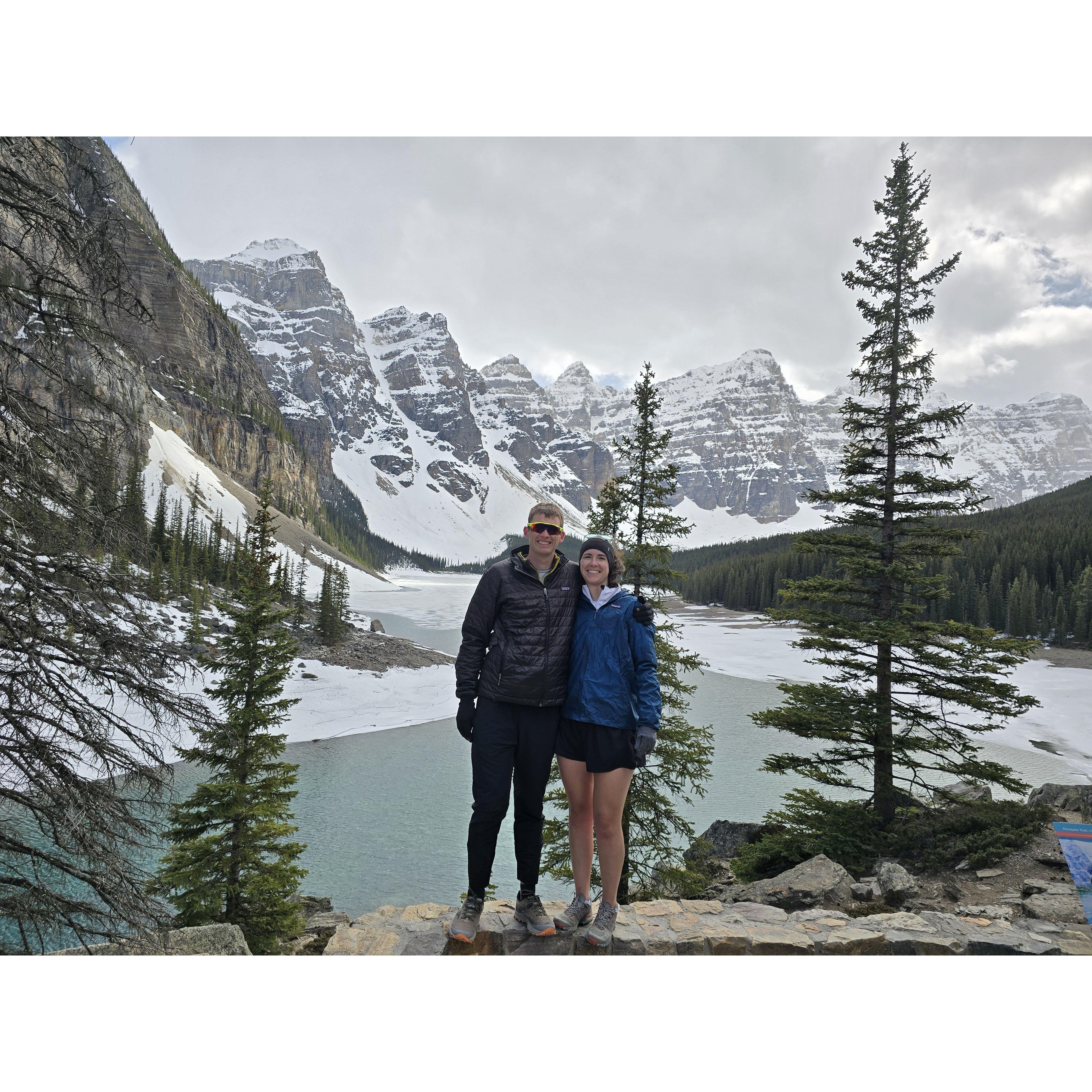 Moraine Lake in Banff, AB