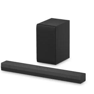 LG - 2.1-Channel S40T Soundbar with Wireless Subwoofer, Bluetooth Connectivity, Dolby Audio and WOW Orchestra - Black