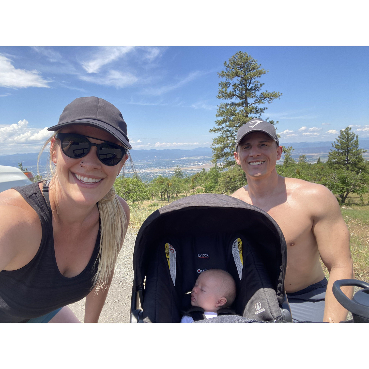 Getting outside with our new baby