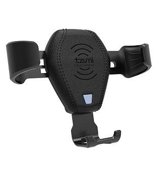 Faux Leather Gravity Mount Auto Air Vent Charger