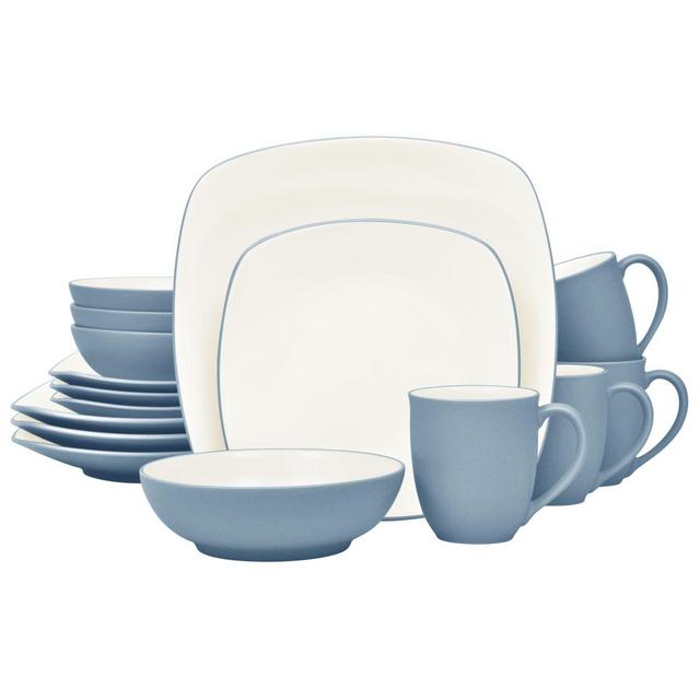 Noritake® Colorwave Square 16-Piece Dinnerware Set in Ice