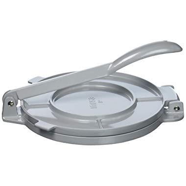IMUSA USA MEXI-86008 8" Easy to Use Aluminum Tortilla Press, Silver
