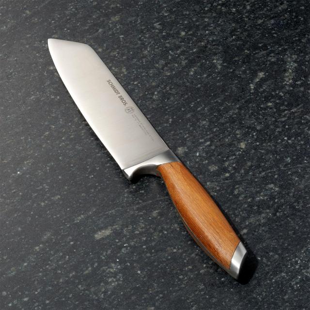 Schmidt Brothers ® Bonded Teak 7" Santoku Knife