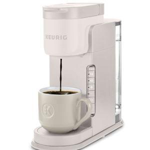 Keurig K-Express Single Serve K-Cup Pod Coffee Maker, 3 Brew Sizes, Strong Button Feature, 42oz Removable Reservoir, Warm Stone