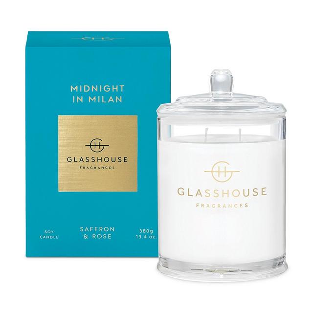Glasshouse Fragrances Midnight In Milan Saffron & Rose Candle, 13.4 oz.