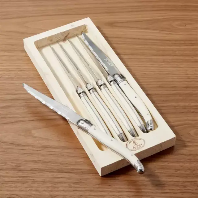 Laguiole ® Ivory Steak Knives, Set of 6