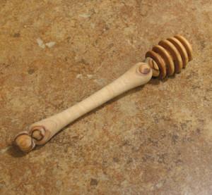 Bethlehem Olive Wood Honey Dipper
