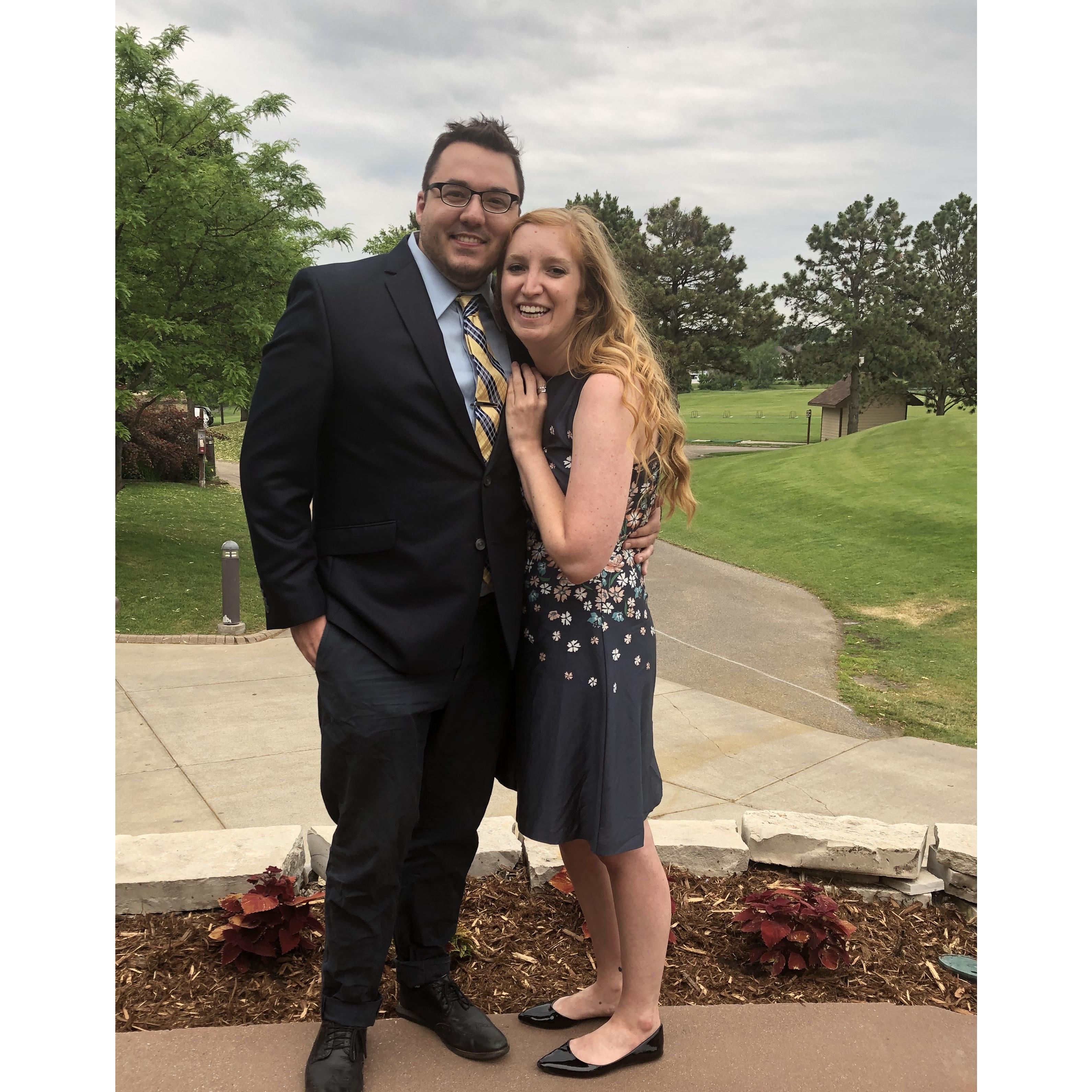 At the Cloos' wedding. June 2019
