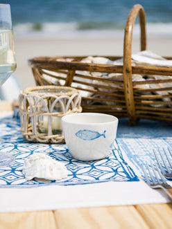 Bertozzi Blue Fish Condiment Bowl