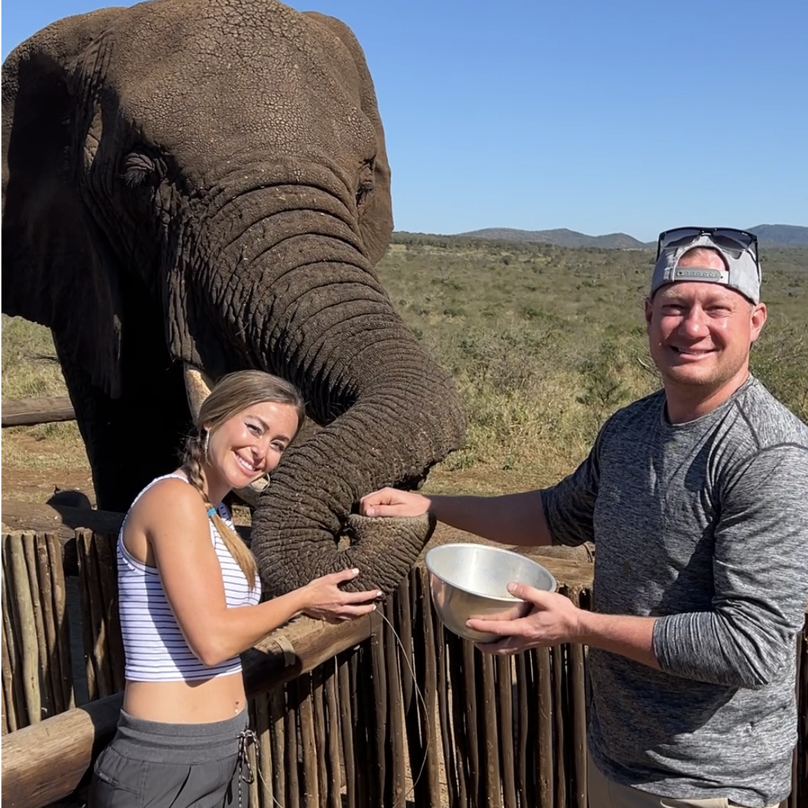 Peak life experience feeding and cuddling Ms. Rachel in South Africa!