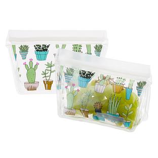 Full Circle Cactus Party Reusable Snack Bags Pkg/2