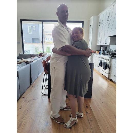 Trip to Louisiana, He so tall or am I so short?  LOL