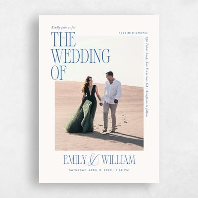 Beige Wedding Invitation - Thisbe Portrait