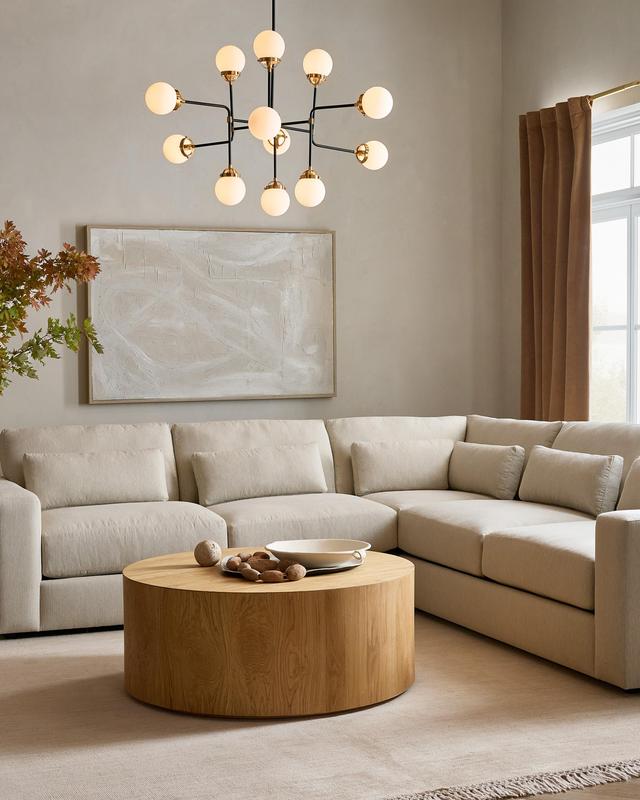 Multi Global Steel Chandelier 12 Light