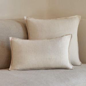 Arlo Linen Lumbar Pillow - light natural