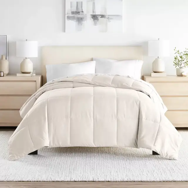 All Season Comforter Down Alternative Filling - Becky Cameron, Ivory, King/California King