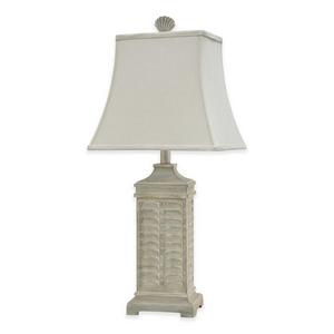 Coastal Shutter Table Lamp in Grey