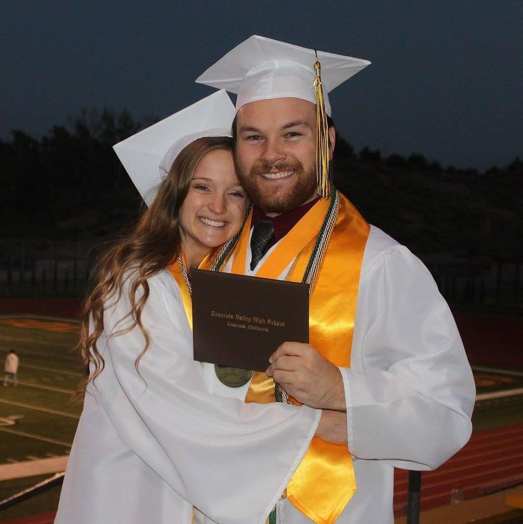 Two nerds at their high school graduation in 2017! Photo by Danae's mom!