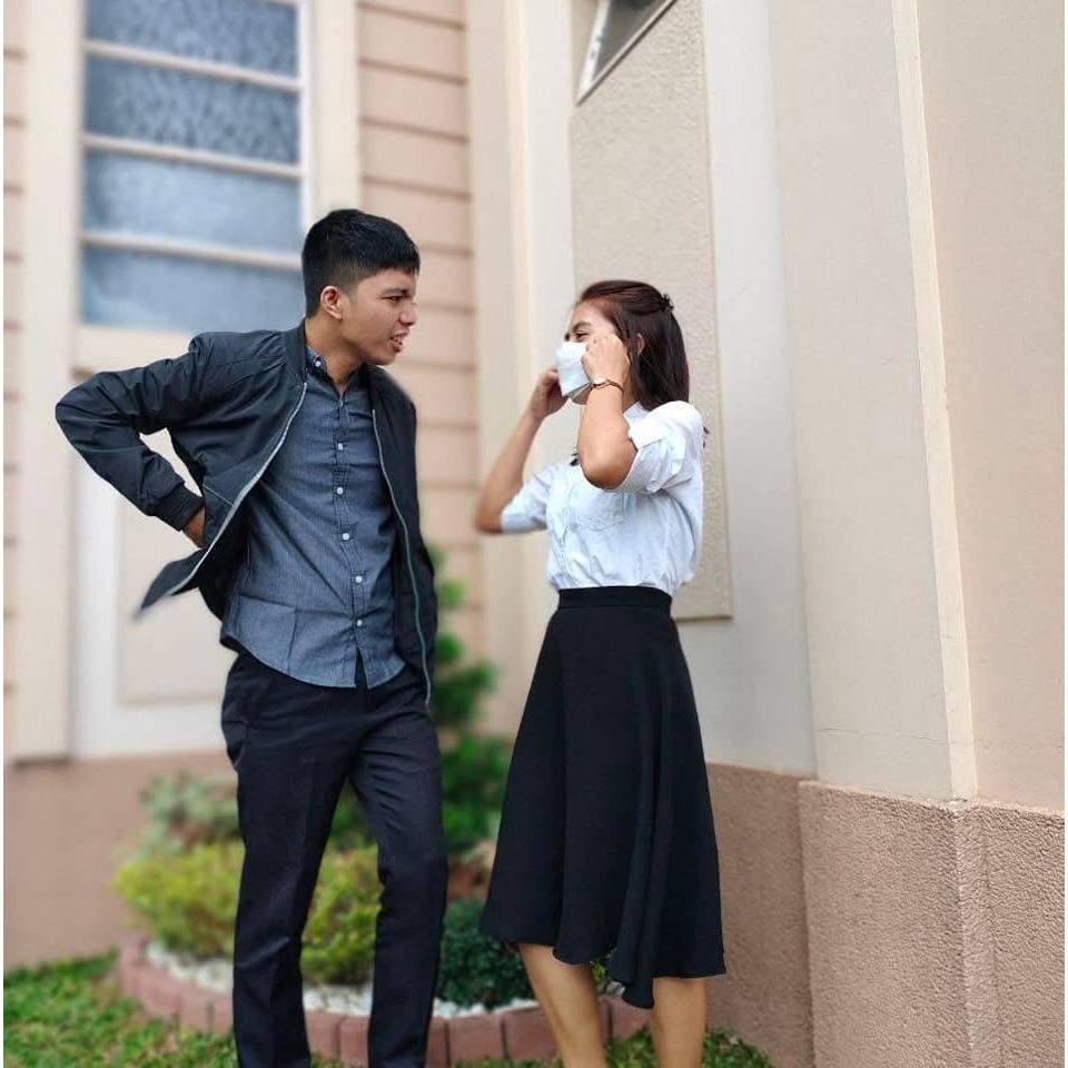 We first said "I love you" right before our friend snapped this pic of us
