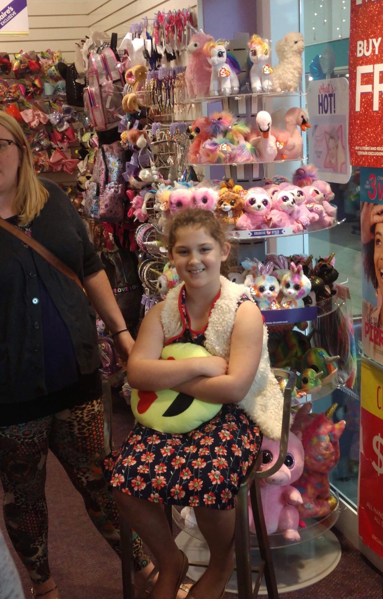 Hazel getting her ears pierced!
