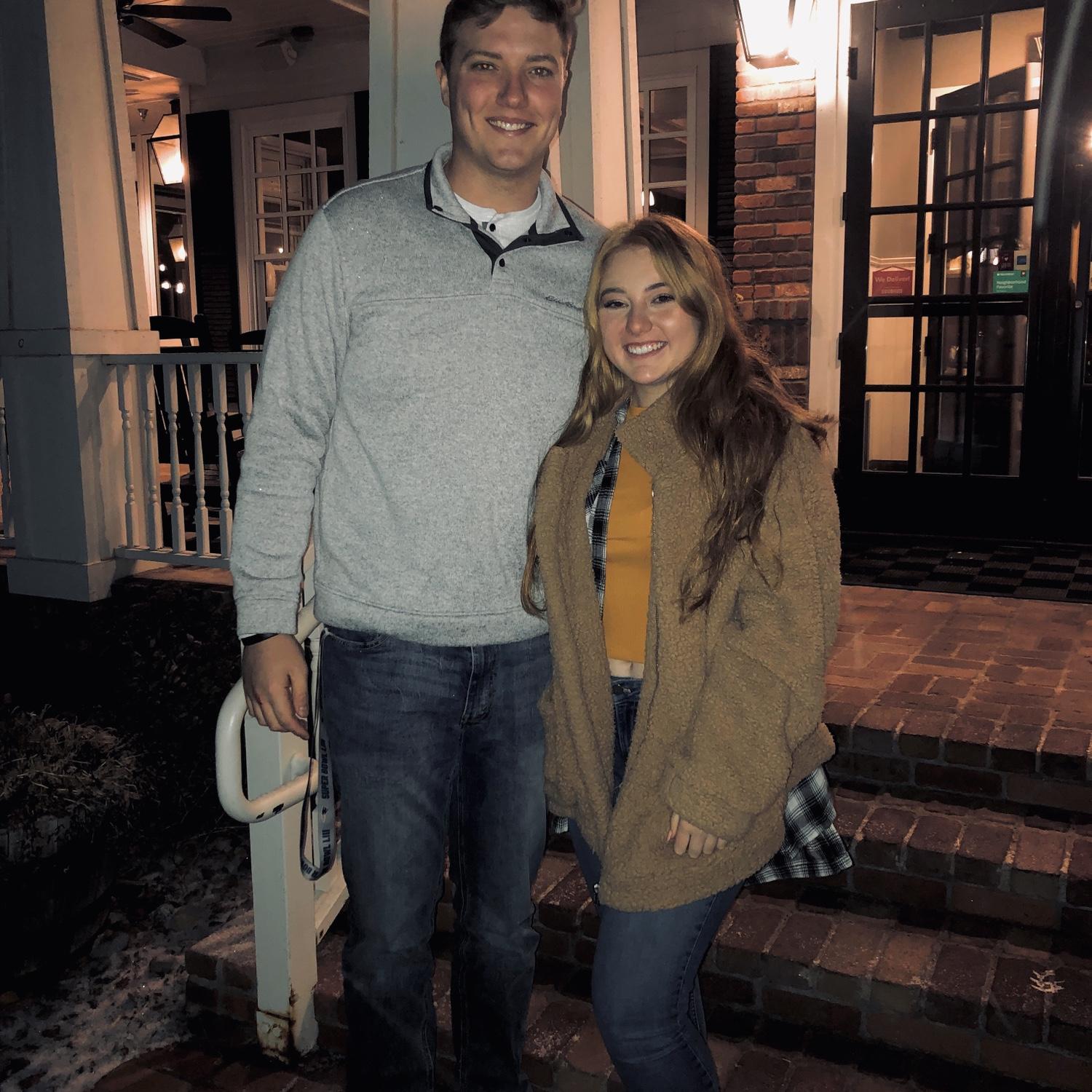 One of our first dates!
