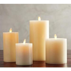 Premium Flickering Flameless Wax Candle – Ivory 4x4.5