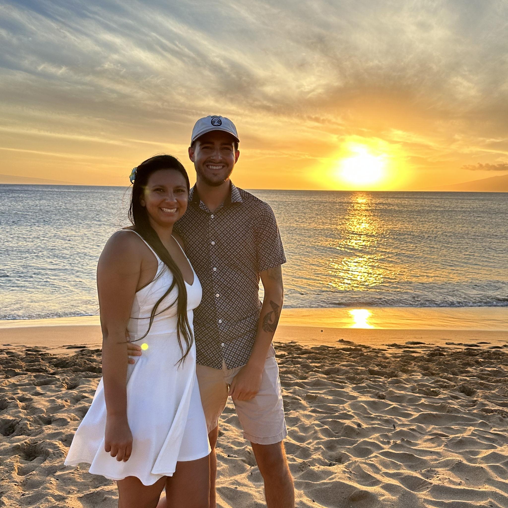 His first time in Hawaii!