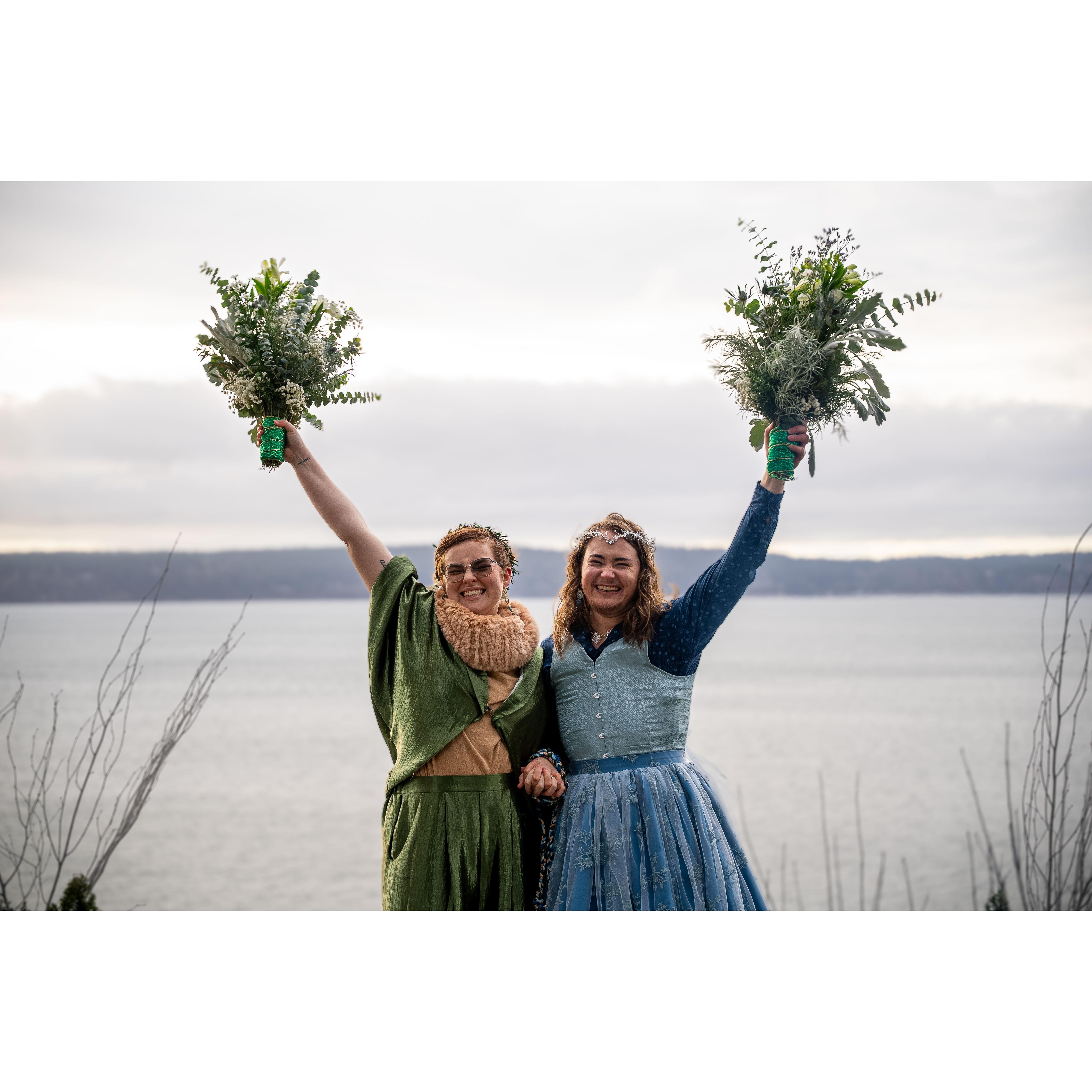 Our first moments as Cecíl and Casper Mullan