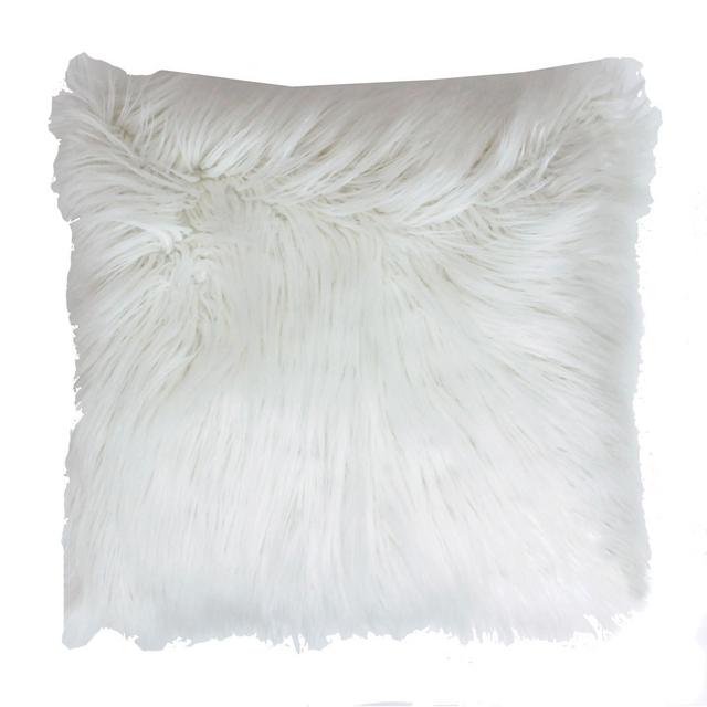 Keller Faux Mongolian Reverse To Micromink Pillow, 26" x 26"