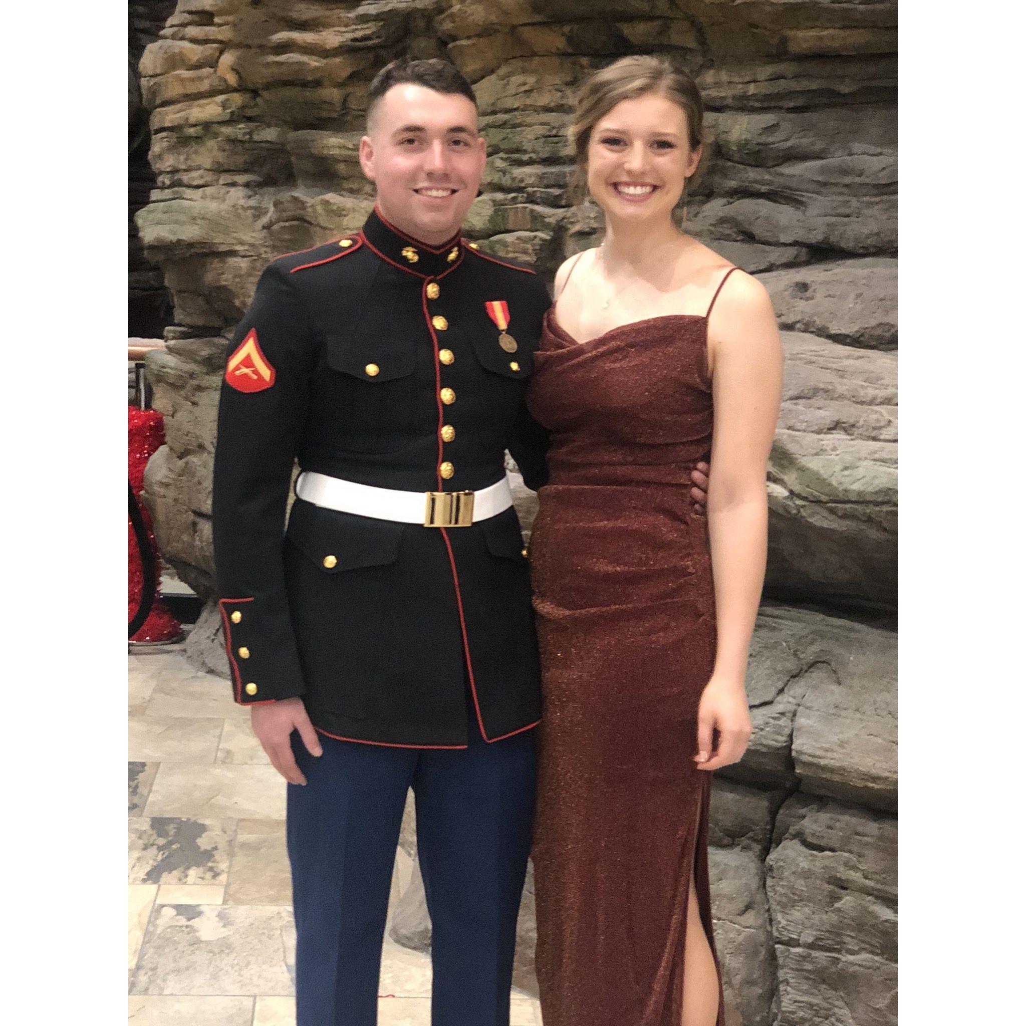 Lauren was my date to the Marine Corps ball in 2019 in our first year of dating.
