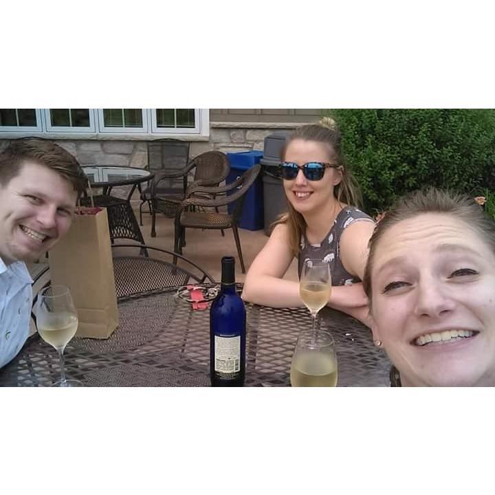 Us with Addie at Riverbend Winery