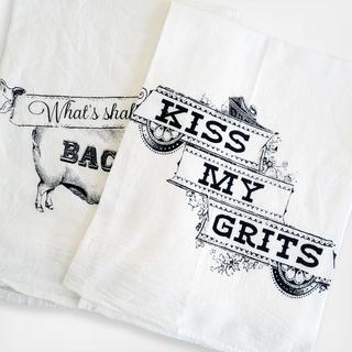 Kiss My Grits & What's Shakin' Bacon Towel Set