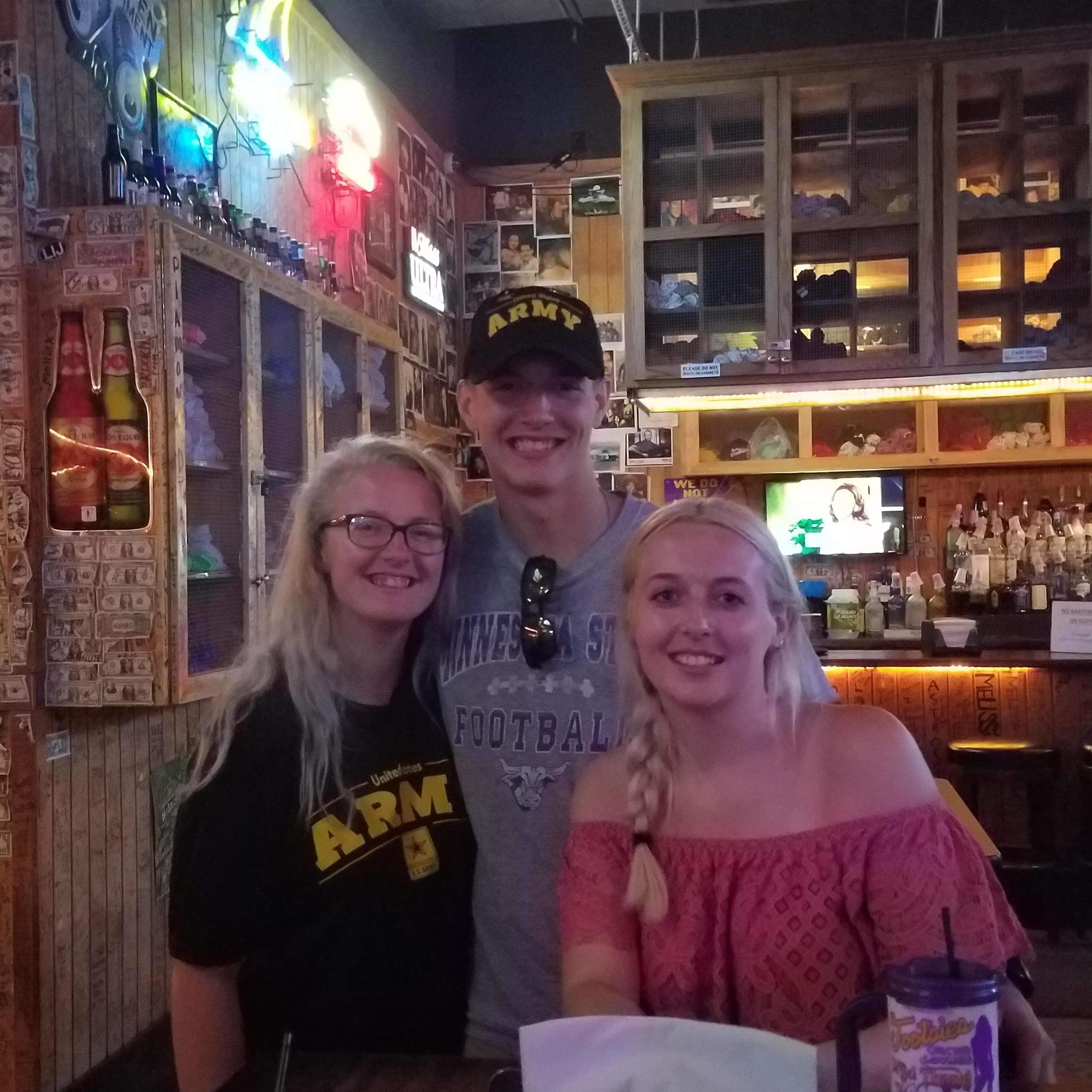 back at the same restaurant in Florida a year later had to get another picture of the kids.